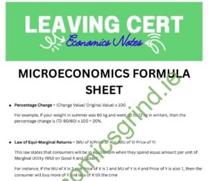 Economics Leaving Certificate